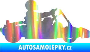 Samolepka Motokára 001 pravá Holografická