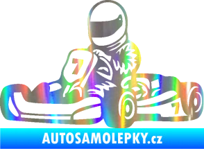 Samolepka Motokára 002 levá Holografická