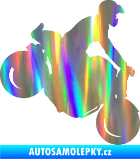 Samolepka Motorka 044 pravá motokros Holografická