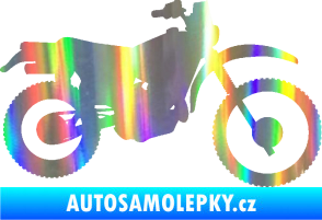 Samolepka Motorka 046 pravá Holografická