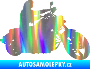 Samolepka Motorka 050 pravá Holografická
