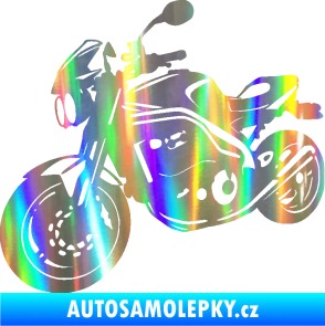 Samolepka Motorka 055 levá Holografická