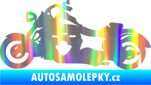 Samolepka Motorka 056 levá Holografická