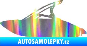 Samolepka Motorový člun 001 levá Holografická