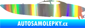 Samolepka Motorový člun 002 levá Holografická