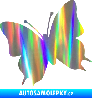 Samolepka Motýl 007 levá Holografická