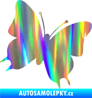 Samolepka Motýl 007 pravá Holografická