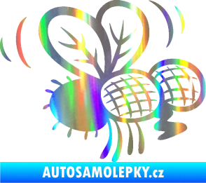Samolepka Moucha 002 pravá Holografická