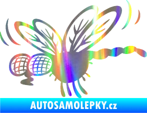 Samolepka Moucha 003 levá Holografická