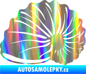 Samolepka Mušle 002 levá ulita Holografická