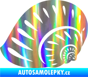 Samolepka Mušle 004 levá ulita Holografická