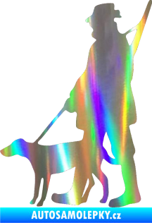 Samolepka Myslivec 002 levá Holografická