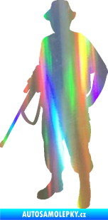 Samolepka Myslivec 004 levá Holografická