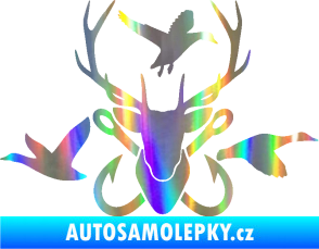 Samolepka Myslivost 005 pravá Holografická