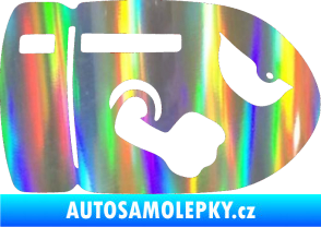 Samolepka Náboj 001 pravá Holografická