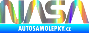 Samolepka NASA nápis Holografická