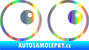 Samolepka Oči 006 pravá Holografická