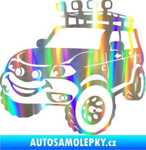 Samolepka Off Road 005 levá veselé autíčko Holografická
