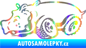 Samolepka Off Road 006 levá hroch Holografická