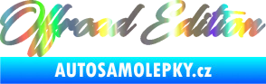 Samolepka Offroad edition 003 nápis Holografická