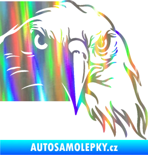 Samolepka Orel 010 pravá hlava Holografická
