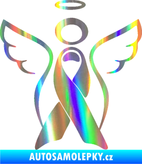 Samolepka Památeční andělíček memory Holografická