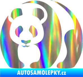 Samolepka Panda 001 levá Holografická