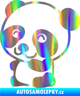Samolepka Panda 002 levá Holografická