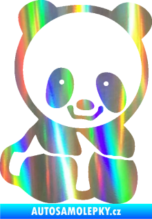 Samolepka Panda 009 pravá baby Holografická