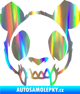Samolepka Panda zombie  Holografická