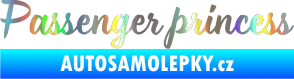 Samolepka Passenger Princess 001 nápis Holografická