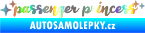 Samolepka Passenger Princess 002 nápis s hvězdičkami Holografická