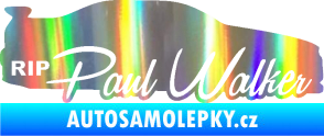 Samolepka Paul Walker 005 RIP Holografická