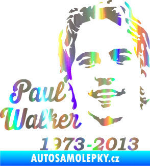 Samolepka Paul Walker 007 RIP Holografická