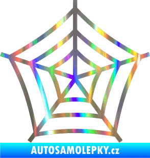 Samolepka Pavučina Holografická