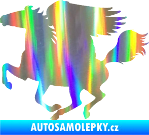 Samolepka Pegas 001 levá okřídlený kůň Holografická