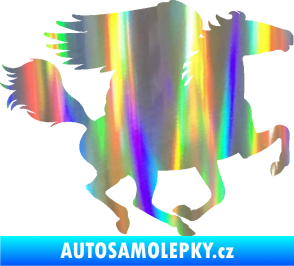 Samolepka Pegas 001 pravá okřídlený kůň Holografická