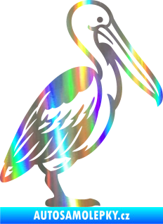 Samolepka Pelikán 002 pravá Holografická