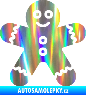 Samolepka Perníček 001 Holografická