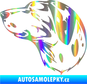 Samolepka Pes 002 levá Dalmatin Holografická