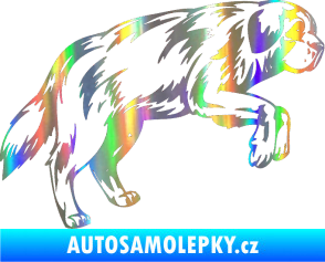 Samolepka Pes 034 pravá Holografická