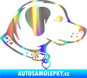 Samolepka Pes 058 pravá Holografická