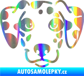 Samolepka Pes 064 Dalmatin Holografická