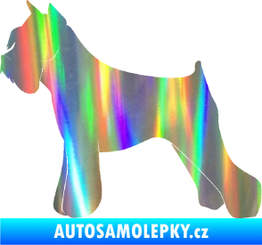 Samolepka Pes 091 levá Knírač Holografická
