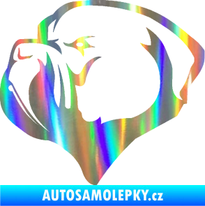 Samolepka Pes 116 levá pitbull Holografická