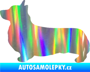 Samolepka Pes 164 levá Welsh Corgi Pembroke Holografická