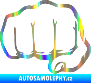 Samolepka Pěst 002 levá Holografická