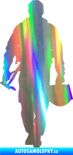 Samolepka Pilot 001 levá Holografická