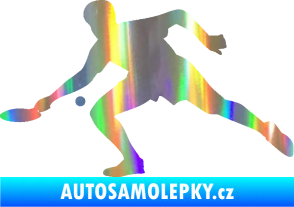 Samolepka Ping pong 001 levá Holografická