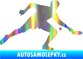 Samolepka Ping pong 001 pravá Holografická